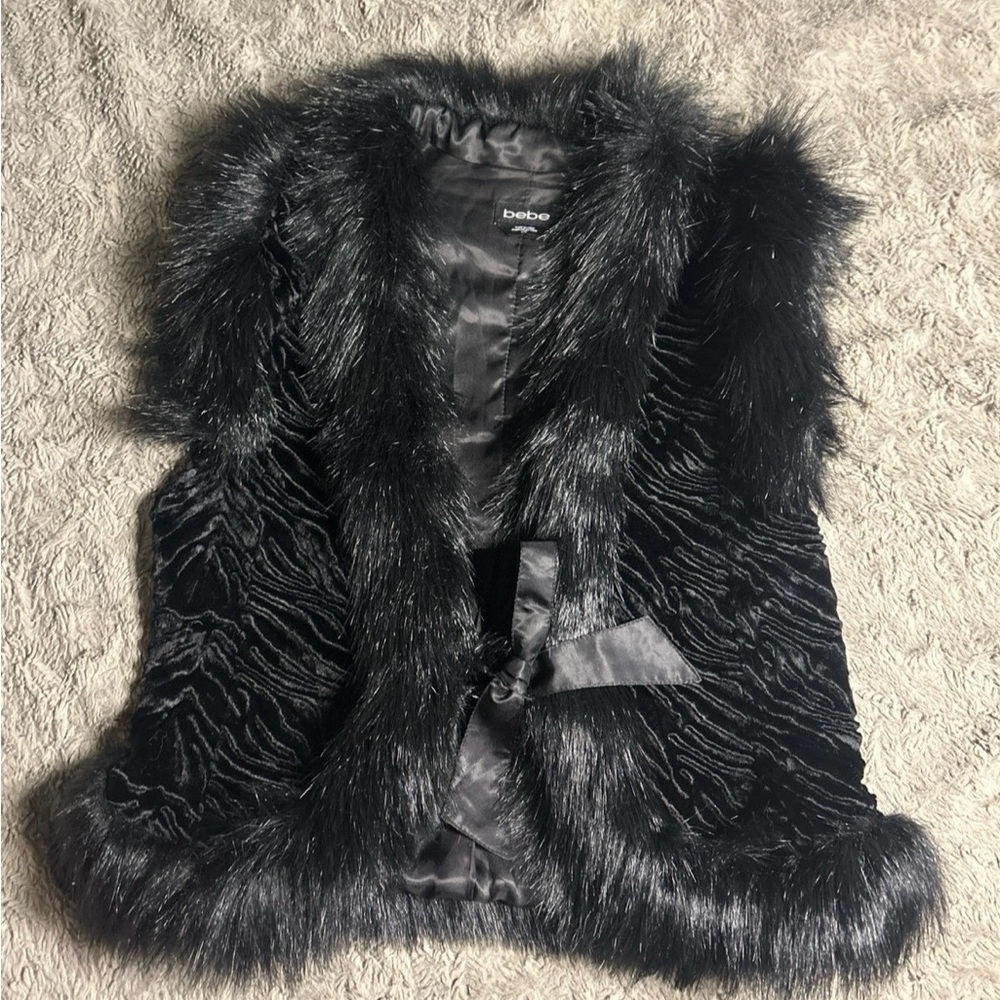 Bebe faux fur vest